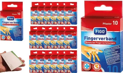 Obrázek produktu pro 200 náplastí na prsty náplasti na prsty elastické 12 x 2 cm