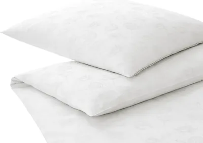 Produktbild von elegante Mako-Satin-Bettwäsche-Garnitur Poppy Farbe Weiss Größe 135x200+80x80