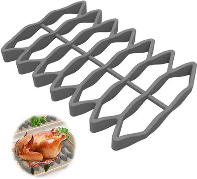 Image de Étagère réfrigérée, empilable, four, grill, isolation, acier inoxydable, 50 x 30 cm