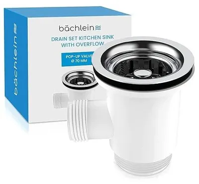 Zdjęcie produktu dla Odpływ pop up do zlewu kuchennego 70 mm stal nierdzewna