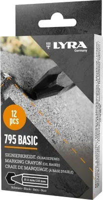 Produktbild von Lyra L4850099-12-1 ECONOMY 795 Signierkreide schwarz 12 Stück Marker, Farbe