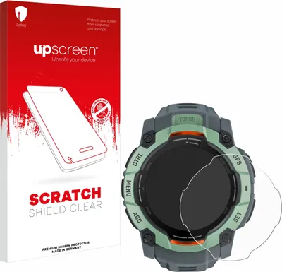 Produktbild von upscreen Schutzfolie für Garmin Instinct 3 AMOLED (50 mm) Displayschutz Displayschutzfolie Folie Klar Transparent