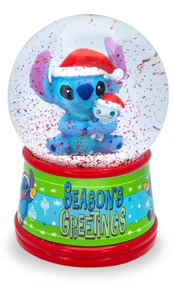 Schneekugel Lilo & Stitch leuchtend 15 cm