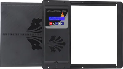 Obrázok produktu pre Automatické dvere kurína s USB a časovačom - horizontálne otváranie, čierne