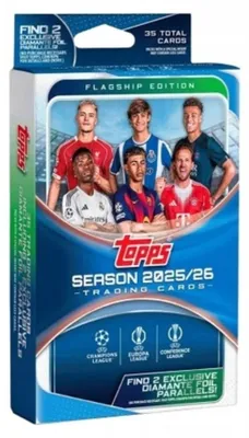 Image de Topps UEFA Club Competitions 2025/26 Hanger Box FLAGSHIP FOOTBALL CARDS