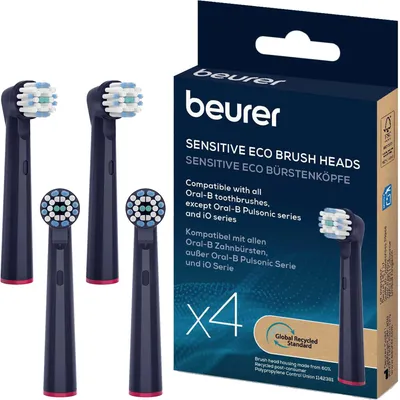 Produktbild von TB Bürstenköpfe Sensitive Eco Green Planet (dunkelblau, 4er Pack)