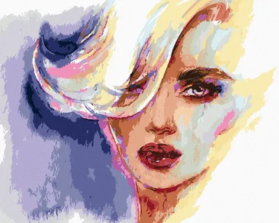 Produktbild von Zuty - Malen nach Zahlen - FRAU MIT BLONDEM HAAR, 40x50 cm, ohne Keilrahmen