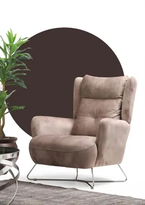 Produktbild von Luxus Sitzmöbel Wohnzimmer Sessel Designer Modern Textil Möbel Polster Stoff