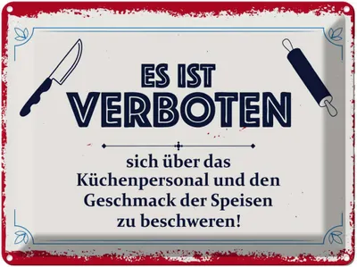 Produktbild von vianmo Blechschild 30x40 cm Es ist verboten sich über das Warnschild Hinweisschild Sicherheit Vorsicht