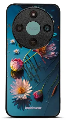 Produktbild von Handyhülle für Honor Magic8 Lite, Mobiwear Glossy Case, Blau-Blumig