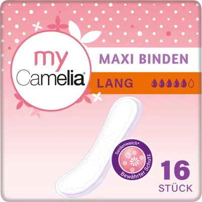 Produktbild von MY Camelia Maxi Binde lang 16 St