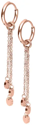 Produktbild von Wildcat Ohrringe - Little Plate Hoops - Roségold - Chirurgenstahl 316L - wasserfest, langlebig, hautverträglich, Roségold