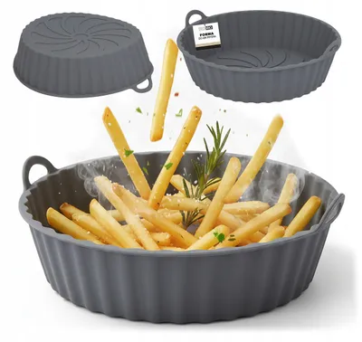 Zdjęcie produktu dla Wkład silikonowy do frytkownicy beztłuszczowej foremka do airfryer 20,5 cm