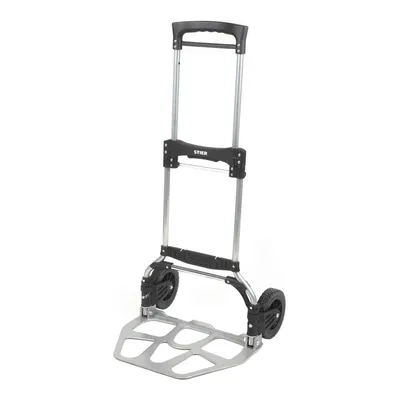 Produktbild von STIER Sackkarre klappbar, Aluminium Transportkarre, Belastbarkeit bis 120kg, Stapelkarre zum Transportieren, Treppenstufen-geeignet, Getränkekisten- und Paket-Transport