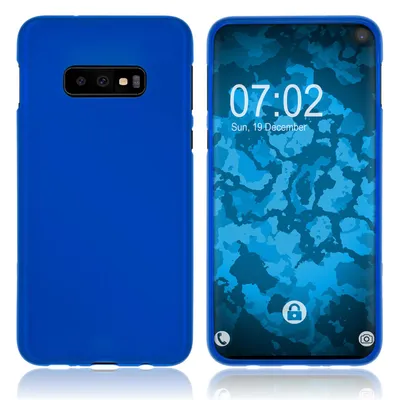 Produktbild von PhoneNatic Case kompatibel mit Samsung Galaxy S10e - blau Silikon Hülle matt Cover