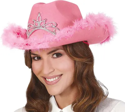 Produktbild von Guirca Cowboyhut Mit Boa One Size