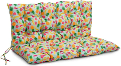 Obrázok produktu pre Vankúš na lavicu 120 x 50 x 50 cm Vankúš HAWAII 01 - Vankúš na sedenie a chrbát z čalúnnickej tkaniny, s mäkkou výplňou, so šnúrami na zaväzovanie