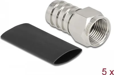 Image de DELOCK F Stecker zum Crimpen RG-59 mit passendem Schrumpfsch