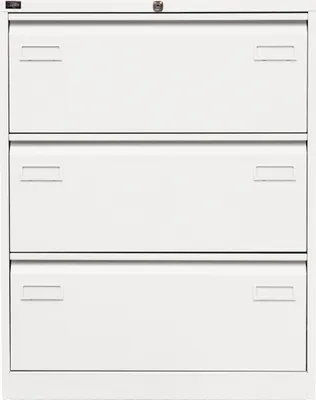 Produktbild von Bisley Hängeregistratur Schrank Light - 3 Schübe - Farbe: Verkehrsweiß