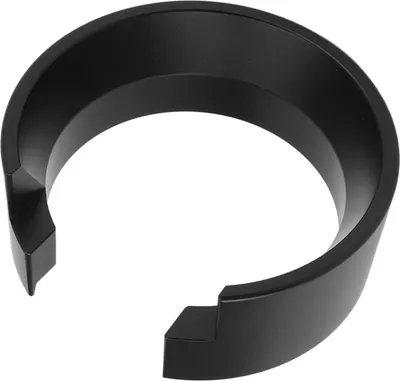 Zdjęcie produktu dla 58 mm aluminiowy lejek do kawy, pierścień dozujący do ekspresów do kawy z uchwytem sitkowym 58 mm, czarny