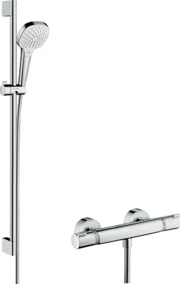 Produktbild von hansgrohe Croma Select E Vario Combi Set 900mm, weiß/chrom, 1 Stk.