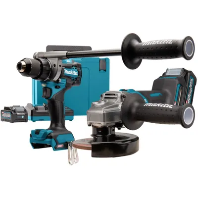 Obrázok produktu pre Makita Combo 40V XGT DK0124G201:Uhlová brúska GA005G + vŕtačka DF001G (2x4,0Ah MAKPAC)