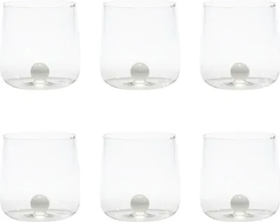 Produktbild von Bilia Tumbler Zafferano Borosilikatglas-Set mit 6 Stück in Weiß