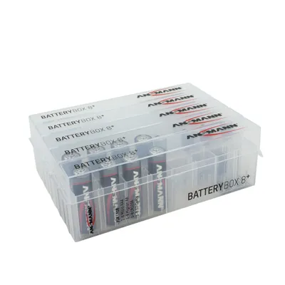 Produktbild von ANSMANN 5x Akkubox Batteie Box für bis zu 8 Akkus, Batterien & Speicherkarten