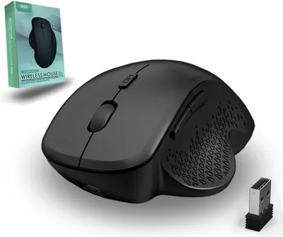 Obrázek produktu pro Bezdrátová myš s Bluetooth 5.2 a 2,4 GHz, duální režim, ergonomický design, nabíjecí baterie, tiché klikání, podpora více zařízení, přenosná, 6 tlačítek, rozlišení 1600 DPI