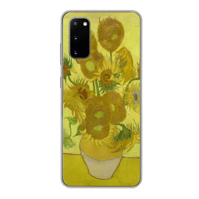 Produktbild von MuchoWow® Handyhülle Schutzhülle Hülle für Samsung Galaxy S20 Sonnenblumen - Vincent van Gogh Silikon Softcase Handy Hülle - Bild