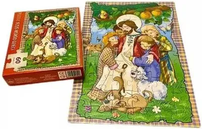 Image de Puzzle 60 - Jésus parmi les enfants