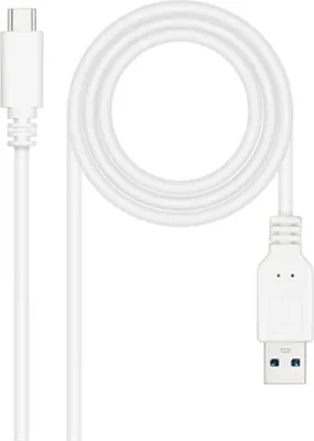 Produktbild von USB-C-Kabel auf USB NANOCABLE 10.01.4001-W Weiß 1 m
