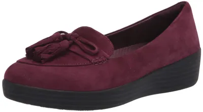 Productafbeelding van FITFLOP - Veterschoen met strikdetail - DONKERE PURPLE - Dames - Maat 3