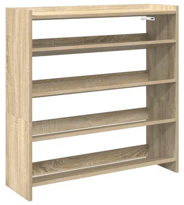 Immagine prodotto di vidaXL Portascarpe in rovere Sonoma 80x25x81 cm Materiale a base di legno