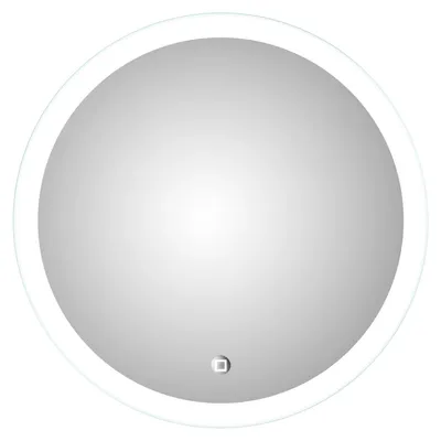 Produktbild von LED Badspiegel 59 cm, rund, Alurahmen, neutralweiß, IP24, Touchsensor