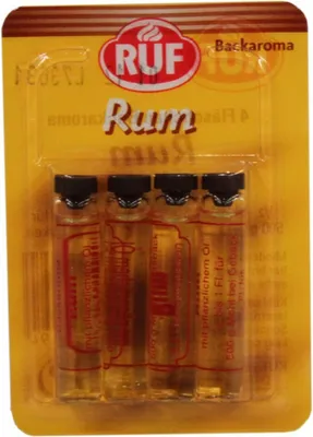 Produktbild von RUF Backaroma mit Rum-Geschmack, 8ml – Zum Verfeinern von Gebäck und Desserts