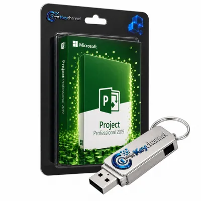 Produktbild von Microsoft Project 2019 Professional - Inkl. Installations-USB-Stick und Lizenz