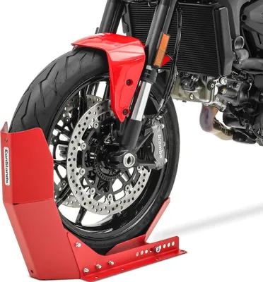 Image de Easy Transport Fix - Support moto mat pour roue avant de remorque