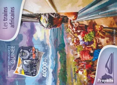 Produktbild von Briefmarken Guinea 2015 Mi Block 2591 (kompl. Ausgabe) postfrisch Afrikanische Züge