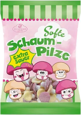 Produktbild von Lühders Softe Schaumpilze extra sauer 100g