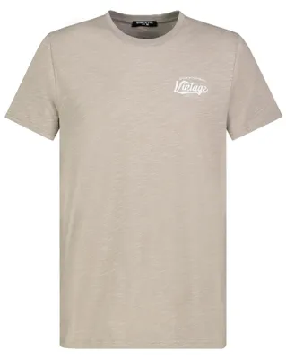 Produktbild von Sublevel Meliertes T-Shirt mit Rundhals und Print Größe: S