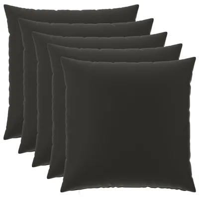 Productafbeelding van vidaXL Kussenhoezen, 6 stuks, HEERLEN, zwart, 80 x 80 cm, polyester