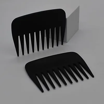 Produktbild von 2 professionelle Pompadour- und Afro-Haarkämme für Herren, Kämme für zurückgekämmtes Haar, mit breiten Zähnen, Nass- und Bartkamm, antistatisch und hitzebeständig, Friseur- und Duschkamm für den Salon
