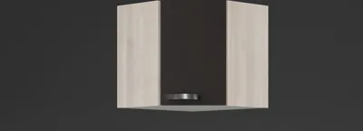 Produktbild von Küchen Eckhängeschrank Faro OED606-9 in anthrazit 60 cm breit