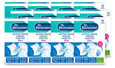 Produktbild von 12 x Dr. Beckmann Active White Wäschetücher gegen Grauschleier - Vorteilspackung - 12 Stücke
