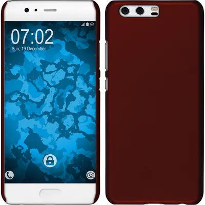 Produktbild von PhoneNatic Case kompatibel mit Huawei P10 - Hülle rot gummiert Hard-case Cover