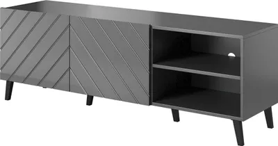 Produktbild von Cama Meble TV-Tisch Abeto 150 - graphit / graphit glänzend