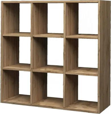 Produktbild von Dmora Bücherregal Rodrigo 90x25x90 cm Braun 6 Böden, Bibliothek