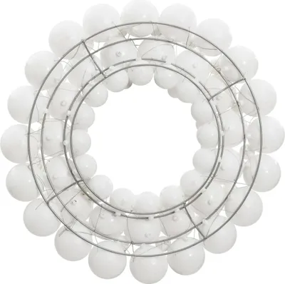 Obrázok produktu pre vidaXL Vianočný veniec biely 45 cm polystyrén