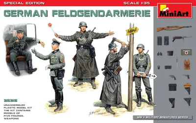 Obrázek produktu pro German Feldgendarmerie (5 fig. + weapons) - MiniArt 35315 1:35